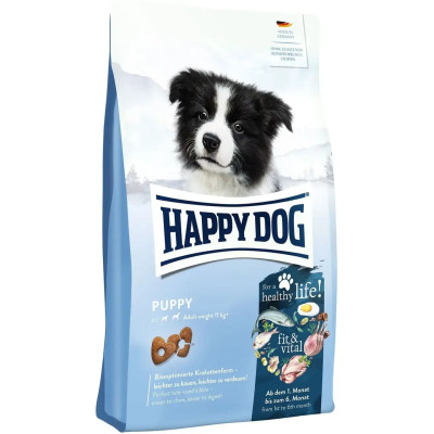 Сухой корм для щенков Happy Dog Puppy fit ang vital от 4 до 6 мес, 18 кг | Сухой корм для щенков Хеппи дог