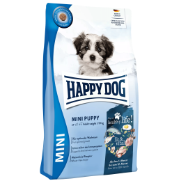 Сухой корм для щенков Happy Dog fit ang vital Mini Puppy мелких пород весом до 10 кг от 1 до 12 мес, 4кг