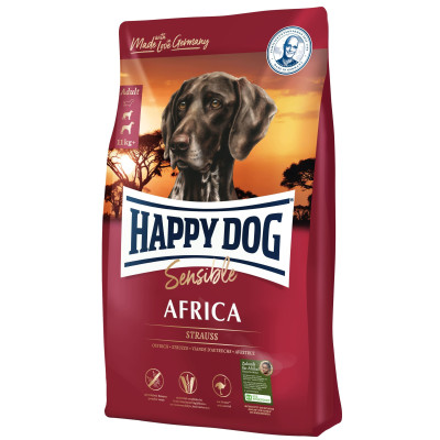 Корм для собак Happy Dog Africa при алергіях і харчової непереносимості, 12,5 кг | Корм для собак Хеппі дог