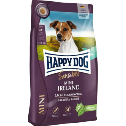 Корм для собак Happy Dog Mini Irland мілких порід з лососем і кроликом, 800гр | Корм Happy Dog Mini Ireland Корм для собак Happy Dog Mini Irland мілких порід з лососем і кроликом, 800гр | Корм Happy Dog Mini Ireland