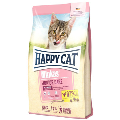 Сухий корм Happy Cat Minkas Junior Care для кошенят віком від 13 тижнів з птицею, 500гр