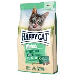 Сухий корм Happy Cat Minkas Perfect Mix для дорослих котів з м'яса птиці, ягняти і риби 1.5 кг