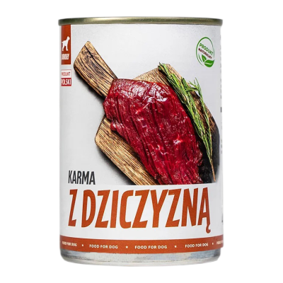 Вологий консервований корм для собак TufTuf з олениною, 400 гр | Консерва для собак TufTuf