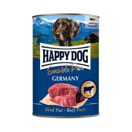 Вологий корм для собак Happy Dog Sens з яловичиною (Хеппі Дог), 800 гр | Консерва для собак happy dog sens