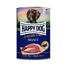 Вологий корм для собак Happy Dog Sens з качкою (Хеппі Дог), 800 гр | Консерва для собак happy dog sens