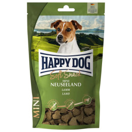 Ласощі для собак Happy Dog Soft Snac Mini Neuseeland дрібних порід з ягням і рисом, 100гр Ласощі для собак Happy Dog Soft Snac Mini Neuseeland дрібних порід з ягням і рисом, 100гр
