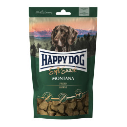 Ласощі для собак Happy Dog Soft Snac Montana середніх і великих порід з кониною, 100гр Ласощі для собак Happy Dog Soft Snac Montana середніх і великих порід з кониною, 100гр